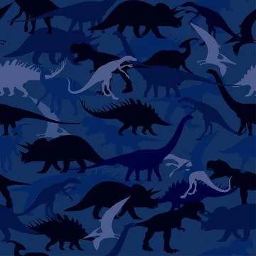 A set with different types of dinosaurs. 스톡 일러스트