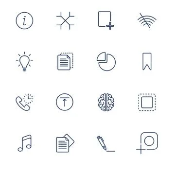 Set with different UI icons イラスト素材