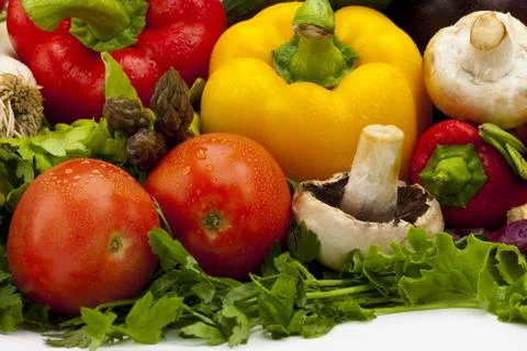 Set of Different Vegetables Stock Photos