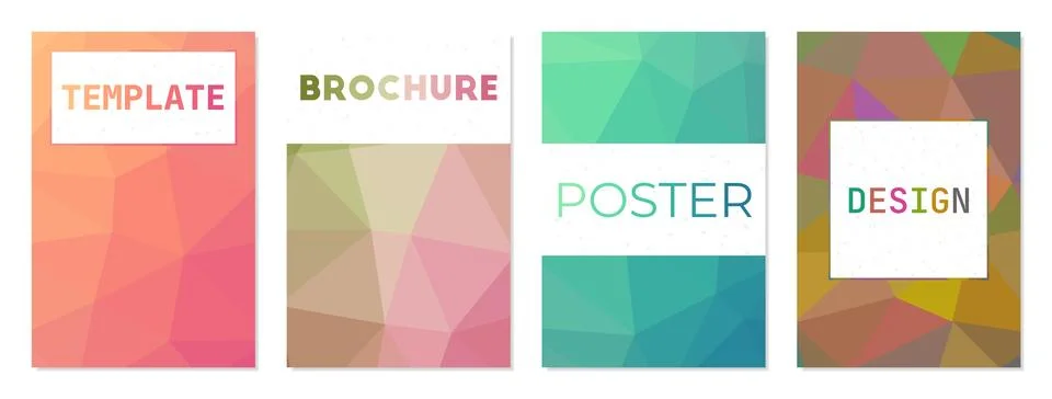 Set of digital covers. Can be used as cover, banner, flyer, poster, busines.. Ilustração Stock