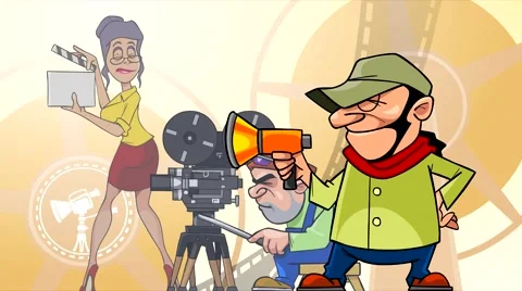 On the set the director says a shout. 動画素材 62929206