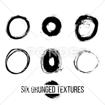 Set of dirty scratched splattered elements 스톡 일러스트