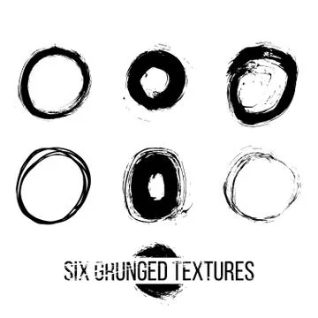 Set of dirty scratched splattered elements イラスト素材