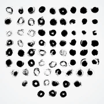 Set of dirty scratched splattered elements for design イラスト素材