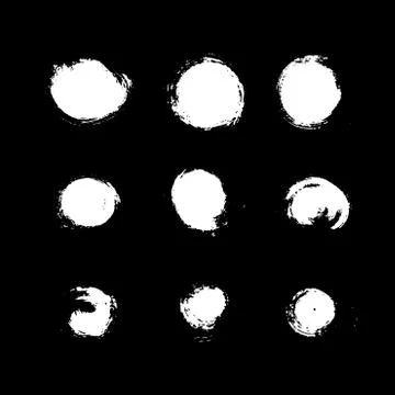 Set of dirty scratched splattered elements for design Stock Illustration