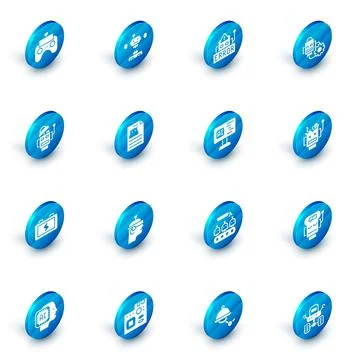 Set Disassembled robot, Error in, Robot setting, Battery, Technical Illustrazione stock