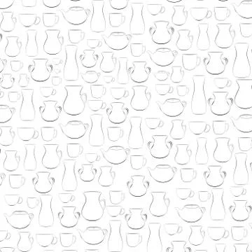 Set of dishes Stock Illustration