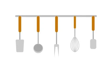 Set of dishes vector icon Stock Illustration