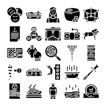 Set of diverse vector icons depicting various concepts イラスト素材