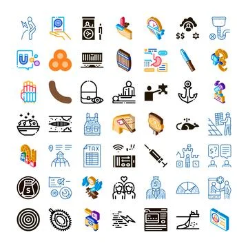 Set of diverse vector web interface icons Illustrazione stock