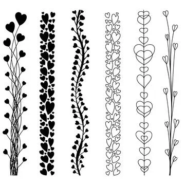 Set of dividers Stock Illustration