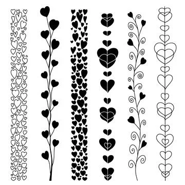 Set of dividers Stock Illustration