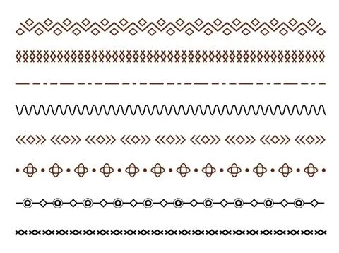 Set  Dividers vector set isolated. Stock Illustration