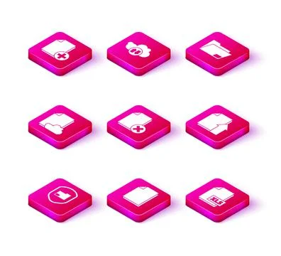 Set Document folder protection, Cloud storage text document, Delete file, XLS Stock Illustration