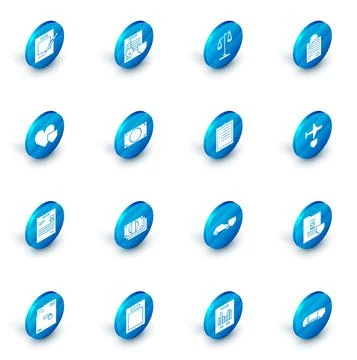 Set Document with key with shield, Scales of justice, File document and paper イラスト素材