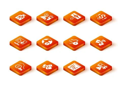 Set Dollar rate decrease, Credit card, Global economic crisis news, Pie chart 库存插图