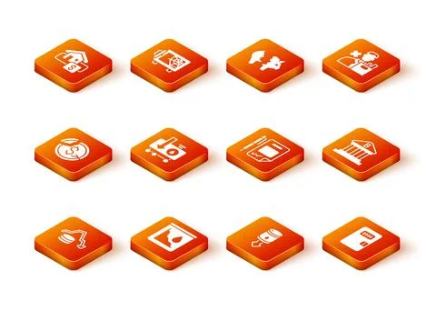 Set Dollar rate decrease, Drop in crude oil price, Contract money and pen Stock Illustration