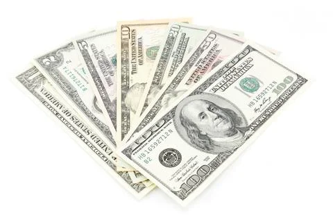 Set of dollars Stock Photos