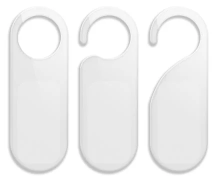 Set of door hanger tags. Stock Illustration