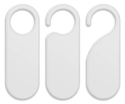 Set of door hanger tags. Stock Illustration
