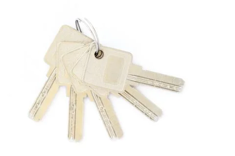 Set of door keys 스톡 사진