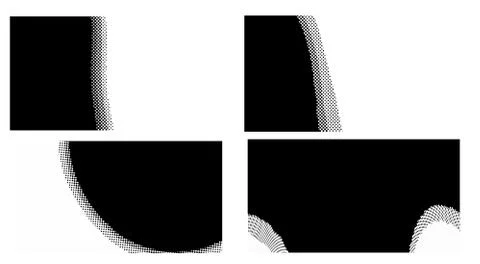 Set dots Background. Grunge Pattern. Pop-art Fade Overlay. Black and White Te Stock Illustration