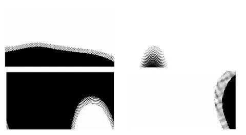 Set dots Background. Grunge Pattern. Pop-art Fade Overlay. Black and White Te Stock Illustration