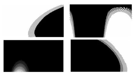 Set dots Background. Grunge Pattern. Pop-art Fade Overlay. Black and White Te Stock Illustration