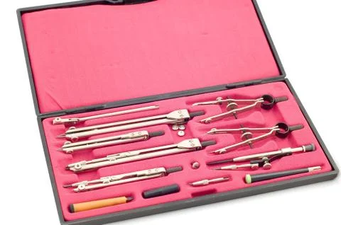 Set of draftsman's instrument Stock Photos