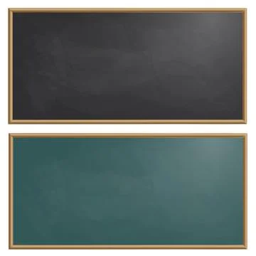 Set drawing board chalk vector illustration Stock Illustration