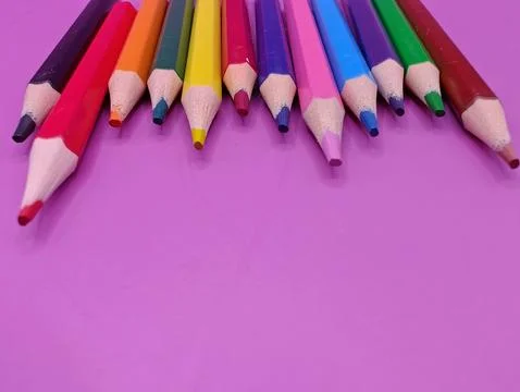 Set for drawing composition on a bright background Stock Photos