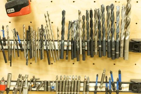 Set of drills Stock Photos
