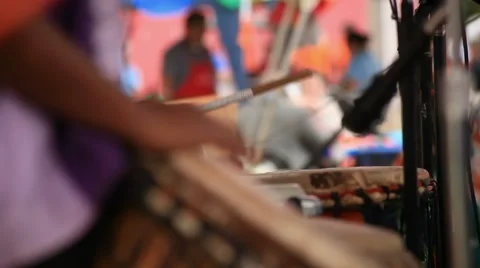 Set of Drummers Stock Footage 55095287