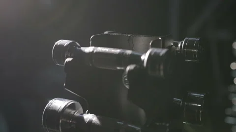 Set of dumbbells of different sizen Stock Footage 93376065