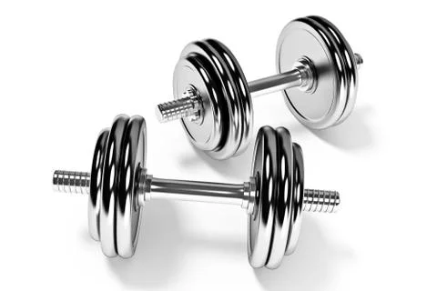 Set of dumbells Stock Illustration