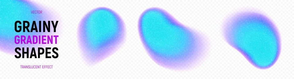 Set of dynamic gradient splashes Stockillustratie
