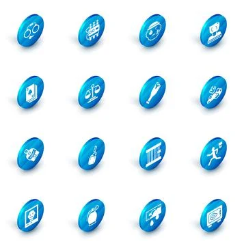 Set Dynamite and timer clock, Bandit, Kidnaping, Playing cards, Whiskey bottle Stock Illustration