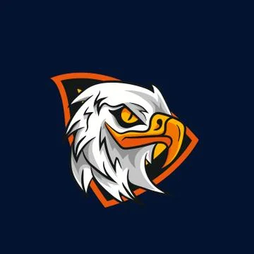 Set of Eagle Head concept design Stock Illustration