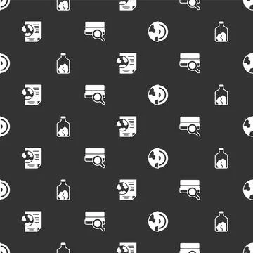 Set Earth core structure crust, Ore mining, globe with document and Soil an.. Illustrazione stock