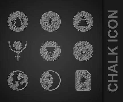 Set Earth element, Eclipse of the sun, Star constellation zodiac, Great Bea.. イラスト素材