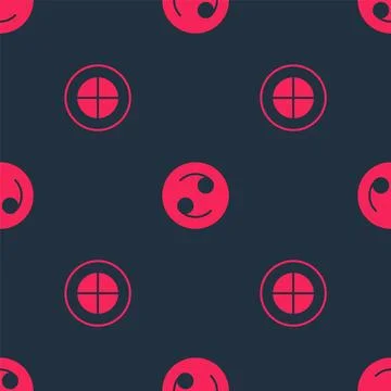 Set Earth globe and Cancer zodiac on seamless pattern. Vector Stock Illustration