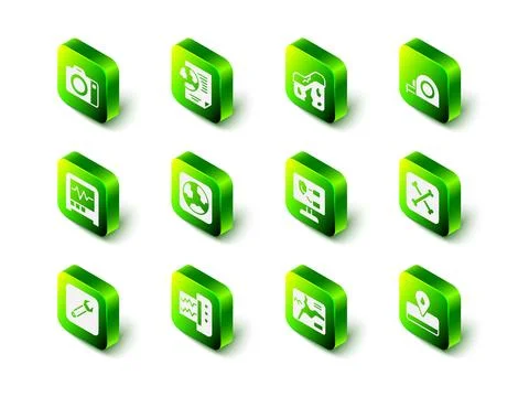 Set Earth globe with document, Geological fault, Roulette construction, Arc.. イラスト素材