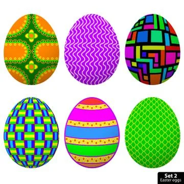 Set Easter Egg Stock Illustration