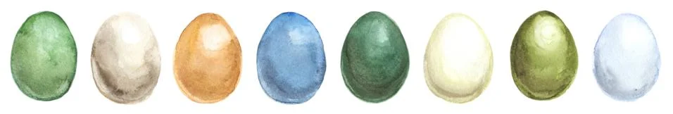 Set of Easter eggs Stock Illustration