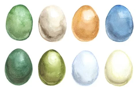 Set of Easter eggs Stock Illustration