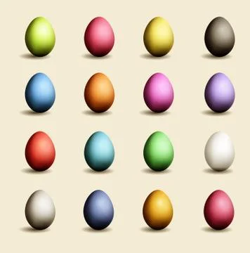 Set of Easter eggs Illustrazione stock