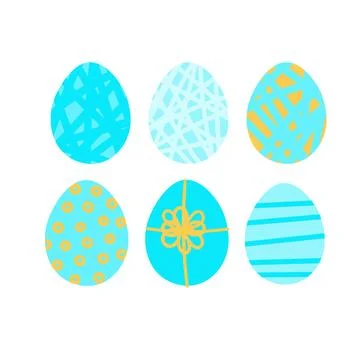 Set of Easter eggs Stock Illustration