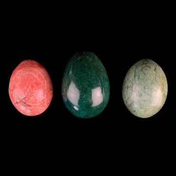 Set of easter eggs with marble texture Stock Photos