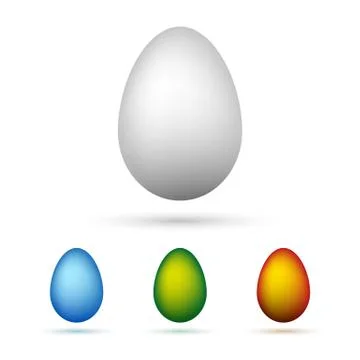 Set of Easter eggs. Vector illustration. Stock Illustration
