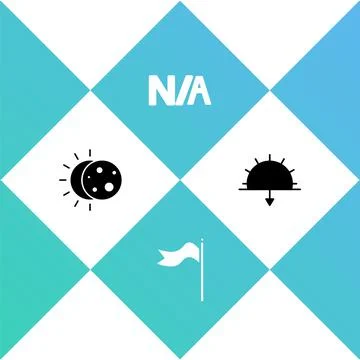 Set Eclipse of the sun, Meteorology windsock wind vane, Not applicable and Stock Illustration